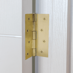 Steel Butt Hinges 1838 Fixed Pin Pattern - 102x67x2mm - Brass Plated - Pair - EXCLUDING Screws - tradefit - 3
