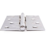 Steel Butt Hinges 1838 Fixed Pin Pattern - 102x67x2mm - Polished Chrome Plated - Pair - EXCLUDING Screws - tradefit - 4
