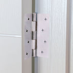 Steel Butt Hinges 1838 Fixed Pin Pattern - 102x67x2mm - Polished Chrome Plated - Pair - EXCLUDING Screws - tradefit - 3