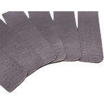 Intumescent Hinge Pads - Graphite - Pack of 6 - 100 x 31 x 0.8mm Radius - Suit 102 x 76mm Hinge - tradefit - 5