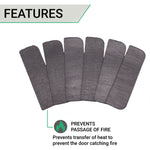 Intumescent Hinge Pads Self Adhesive - Graphite - Box of 300 - 100 x 31 x 0.8mm Radius - Suit 102 x 76mm Hinge - tradefit - 2