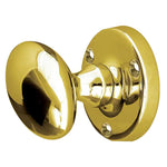 Oval Polished Brass Mortice Door Knob - tradefit - 3