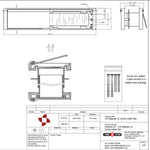 FD60 Fire Rated Telescopic Draught Proof Letter Plate - 300mm - Satin Anodised Aluminium - tradefit - 2