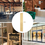 Plain Finger Plate - 425 x 75 x 1.2mm - Radius Corners - PVD Brushed Brass - tradefit - 6