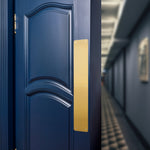 Plain Finger Plate - 425 x 75 x 1.2mm - Radius Corners - PVD Brushed Brass - tradefit - 5