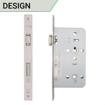 DIN Lift to Lock - 72mm Centres 60mm Backset - Satin Stainless Steel - tradefit - 2