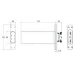 Numatic Double Chain Door Closer Jamb Mounted - Satin Chrome - tradefit - 7