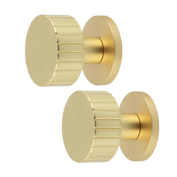 Nador Satin Brass Mortice Door Knob - tradefit