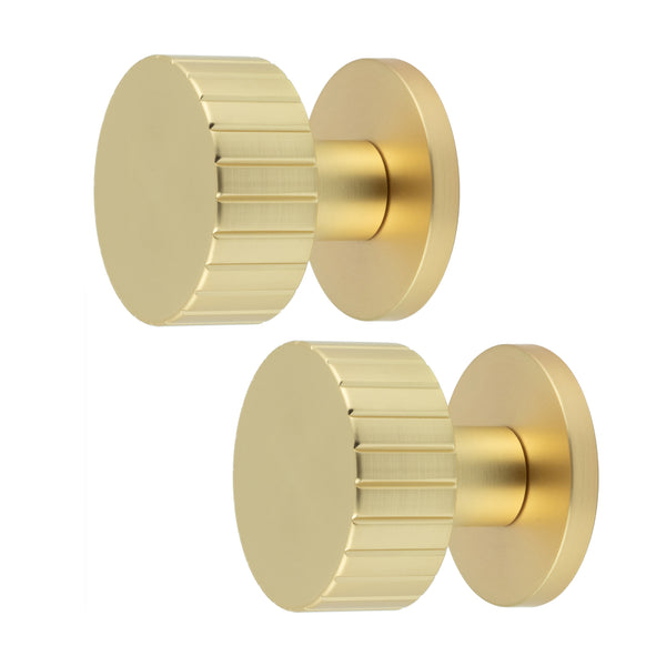 Nador Satin Brass Mortice Door Knob - tradefit - Featured Image