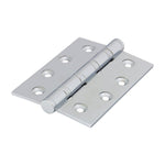 Solid Brass Performance Ball Race Hinge - 102 x 76mm - Polished Chrome - tradefit - 1