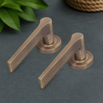 Tapera Antique Brass Lever on Rose Door Handle Kit - Medium Duty FD30/60 - 80mm Euro Sashlock and Double Cylinder - Keyed Alike - tradefit - 8
