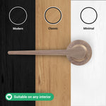 Tapera Antique Brass Lever on Rose Door Handle Kit - Medium Duty FD30/60 - 80mm Euro Sashlock and Thumbturn Cylinder - Keyed Alike - tradefit - 7