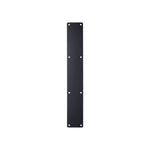 Door Finger Push Plate - 75mm x 475mm - Radius - Matt Black - tradefit - 1