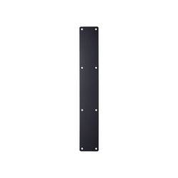 Door Finger Push Plate - 75mm x 475mm - Radius - Matt Black - tradefit