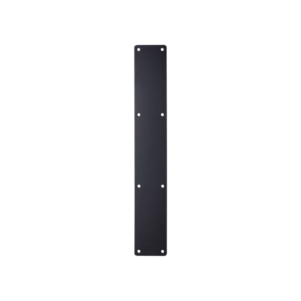 Door Finger Push Plate - 75mm x 475mm - Radius - Matt Black - tradefit - Featured Image