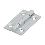 Solid Brass Solid Drawn Hinge - 38 x 22mm - Polished Chrome - tradefit - 1