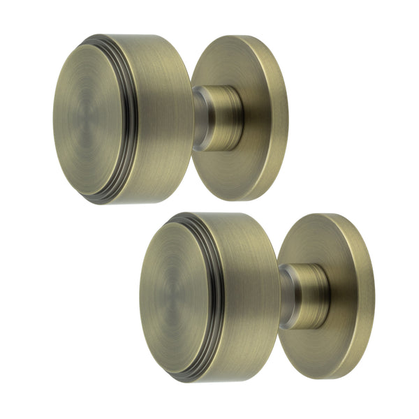 Temara Antique Brass Mortice Door Knob - tradefit - Featured Image