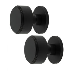 Temara Matt Black Mortice Door Knob - tradefit