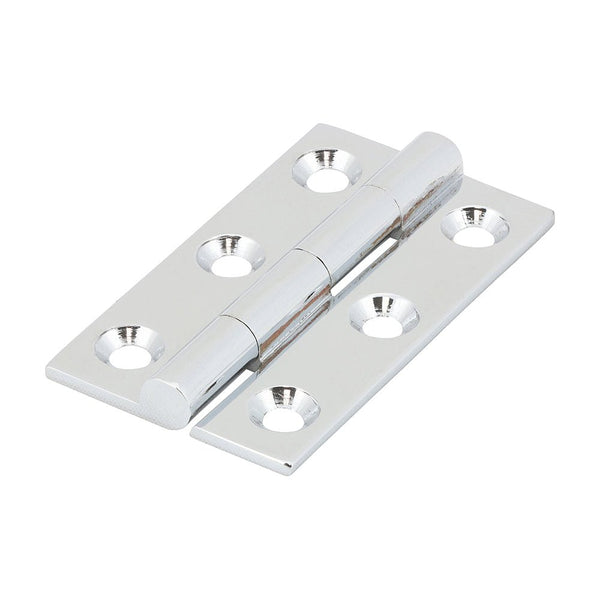 Solid Brass Solid Drawn Hinge - 50 x 28mm - Polished Chrome - tradefit - Featured Image