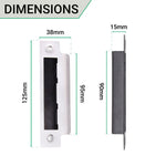 Mortice Lock Strike Plate - Satin Nickel - tradefit - 2