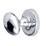 Oval Polished Chrome Mortice Door Knob - tradefit - 3