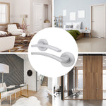 Euroda - Plus Satin Chrome Lever on Rose Door Handle Pack - Euro Lock & Cylinder - tradefit - 7