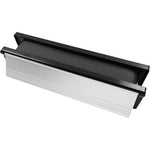 FD30 Fire Rated Telescopic Draught Proof Letter Plate - 250mm - Black / Aluminium - tradefit - 1