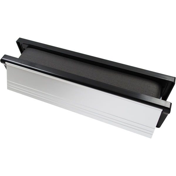 FD30 Fire Rated Telescopic Draught Proof Letter Plate - 250mm - Black / Aluminium - tradefit - Featured Image