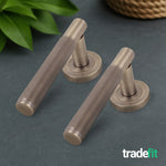 Aurora Antique Brass Lever on Rose Door Handles - Heavy Duty - FD30/60 Rated - tradefit - 7