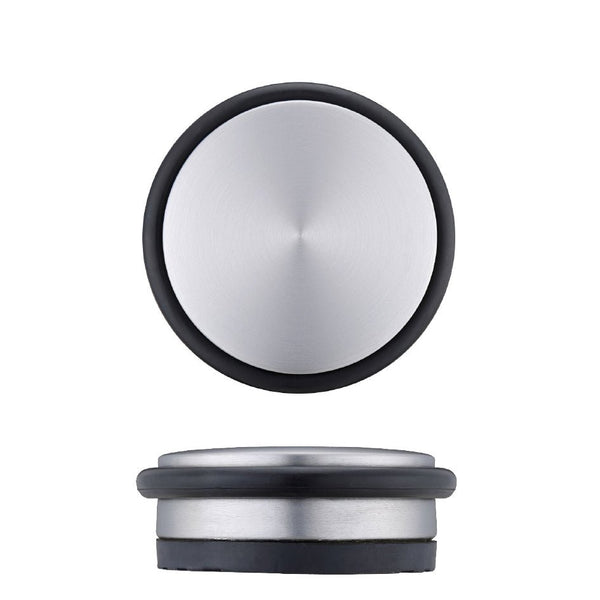 Heavy Duty Portable Puck Door Stop - 110mm - Satin Chrome - tradefit - Featured Image