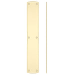 Large Finger Plate to Suit Pull Handle on Backplate - 457 x 76mm - Polished Brass - tradefit - 1