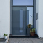 Guardsman Entrance Pull Handles - Back To Back Fix - 800 x 32mm 600mm c/c - Matt Black - tradefit - 7