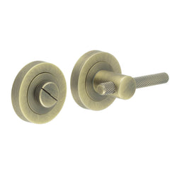 Dumont Bathroom Turn and Release - Antique Brass - 50mm - tradefit