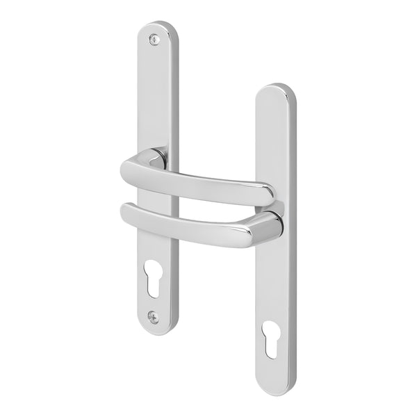 Polished Chrome UPVC Door Handles - 92mm PZ Centres - 240mm Fixing Centres - 270 x 32mm - tradefit - Featured Image