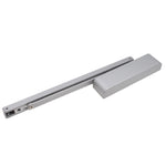 Slide Arm Cam Action Door Closer - Power Size 2 - 4 - Silver Radius Cover - tradefit - 1