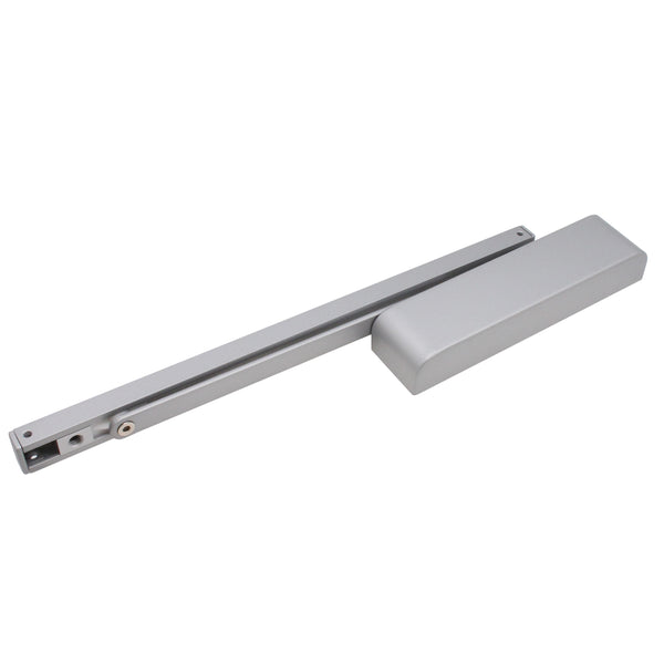 Slide Arm Cam Action Door Closer - Power Size 2 - 4 - Silver Radius Cover - tradefit - Featured Image