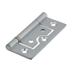 Solid Brass Plain Bearing Flush Hinge - 60 x 41mm - Satin Chrome - tradefit