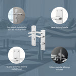 Euroda - Plus Polished Chrome Lever Fire Door Handles - Bathroom - FD30/60 - tradefit - 3