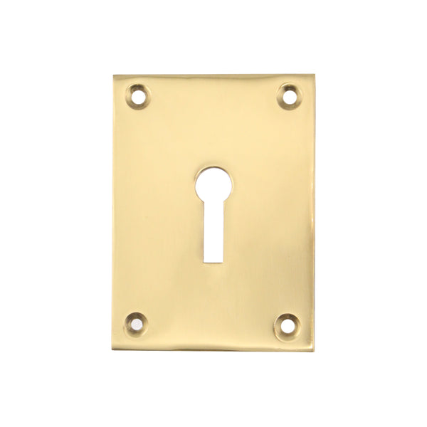Repair Escutcheon - Traditional Keyhole - 65x47x1.2mm - PVD Brass - tradefit - Featured Image