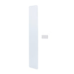 Plain Finger Plate - 425 x 75 x 3mm - Radius Corners - Satin Aluminium - tradefit - 1