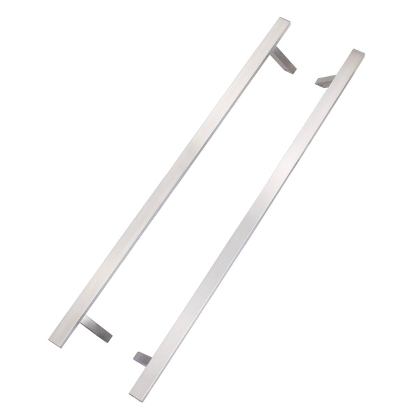 Guardsman Entrance Offset Pull Handles Flat Bar - Back to Back Fix - 1200 x 32mm 1000mm c/c - Satin Stainless Steel - tradefit - Featured Image