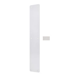 Plain Finger Plate - 425 x 75 x 1.2mm - Radius Corners - Polished Stainless Steel - tradefit