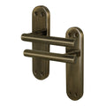 Olbia Antique Brass Lever on Backplate Door Handles - Latch