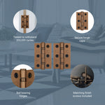 Bronze Fire Door Hinges - 3 Inch/76mm - Grade 7 Steel Ball Bearing - Pair - tradefit - 4