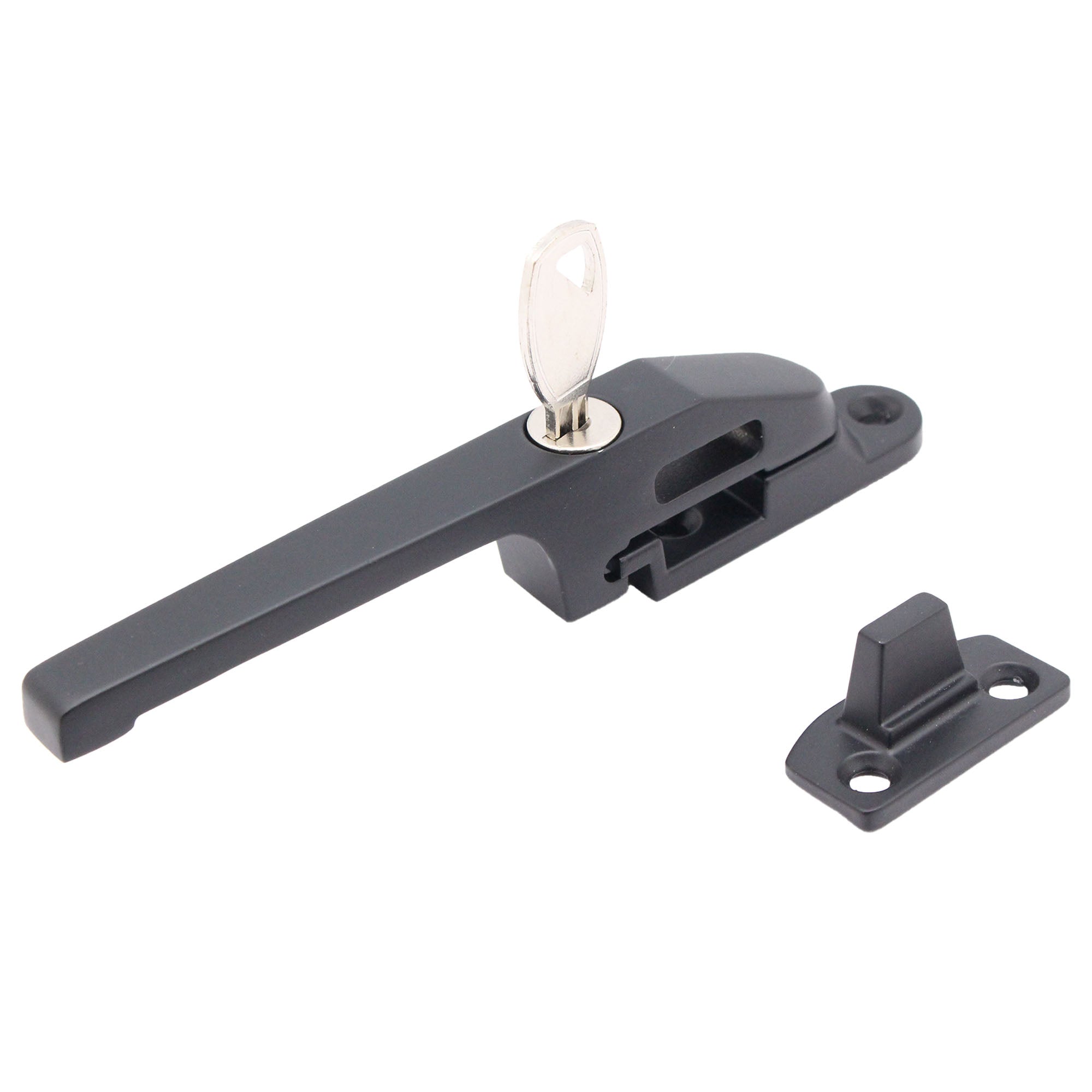Locking Window Fastener - 142mm - Matt Black - tradefit