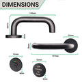 Lift To Lock Disabled Bathroom Toilet Door Lever Handle - 19mm - Matt Black - tradefit