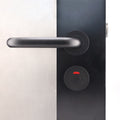 Lift To Lock Disabled Bathroom Toilet Door Lever Handle - 19mm - Matt Black - tradefit
