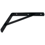 Strong Shelf Brackets PAIR Reinforced Stay Arm Shelving Heavy Duty - 500 x 330 x 30 x 4mm - Black - PAIR - tradefit - 6