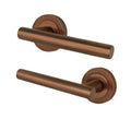 Olbia Bronze Lever on Rose Door Handles