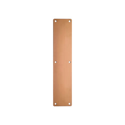 Door Finger Push Plate - 75mm x 350mm - Radius - PVD Bronze - tradefit